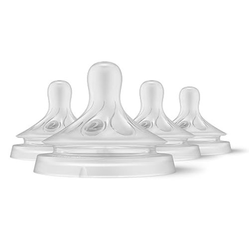 Philips Avent Natural Response Nipple, Slow Flow (Flow 2), 4-Pack, SCY962/04