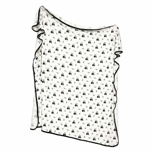 Swaddle Blanket in Black and White Zen