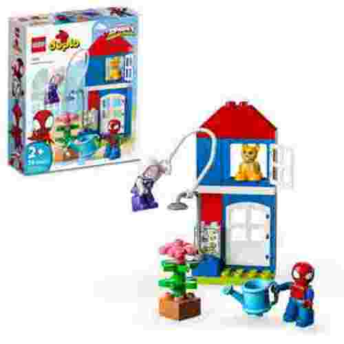 LEGO DUPLO Marvel Spider-Man’s House, with Spidey, Ghost-Spider and Bootsie the Cat Minifigures, Spidey and His Amazing Friends Super Hero Gift Idea for Toddlers, Boys, and Girls, 10995