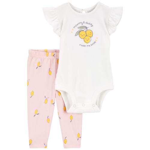 Baby 2-Piece Lemon Bodysuit Pant Set - Carter's | Carter's