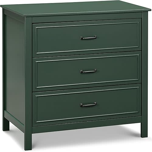 DaVinci Charlie 3-Drawer Dresser in Forest Green