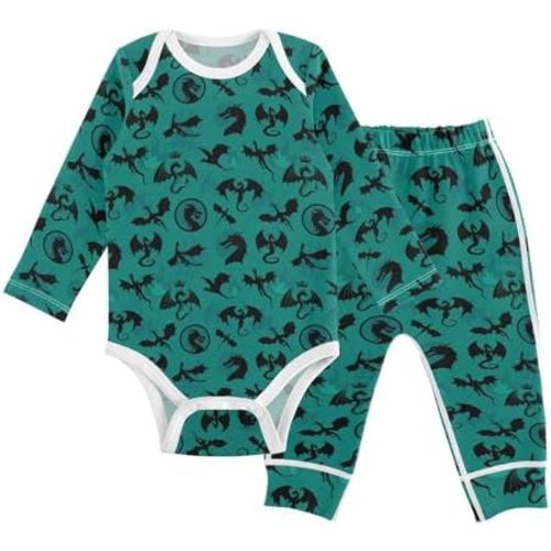 vvfelixl Baby Bodysuits Pants Sets Guitar Headphones Long Sleeve Baby Clothes For Boys Girls 0-24M Black