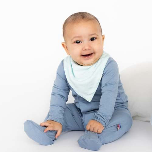 blue jean modal magnetic parent favorite footie - 3-6 month
