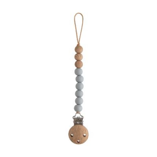 Mushie Silicone Pacifier Clip - Eva Stone