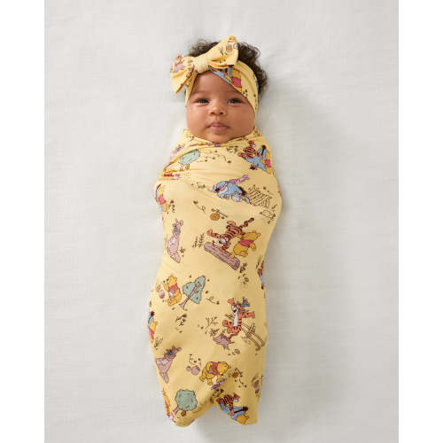 Disney Playtime With Pooh Swaddle & Luxe Bow Headband Set - Little Sleepies
