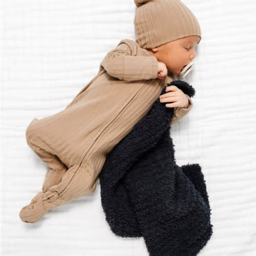 Chenille Blanket - Charcoal - Mini/Lovey