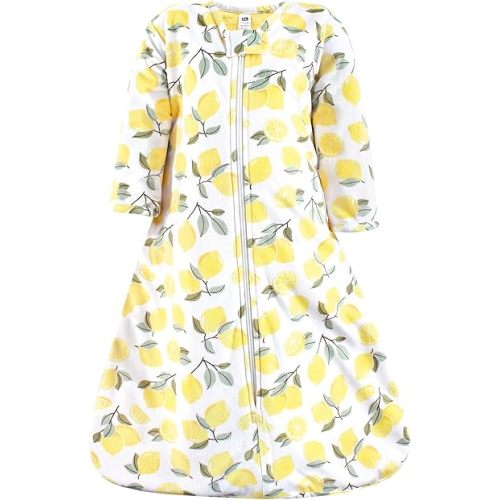 Hudson Baby Unisex Baby Long Sleeve Plush Faux Fur Sleeping Bag, Wearable Blanket, Lemon, 12-18 Months