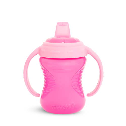 Munchkin Mighty Grip Trainer Sippy Cup, 8 oz, Pink, Unisex