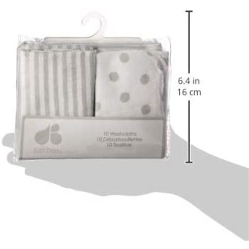 Just Born Boys and Girls Newborn Infant Baby Toddler Soft Bath Baby Washcloth Multi Pack
