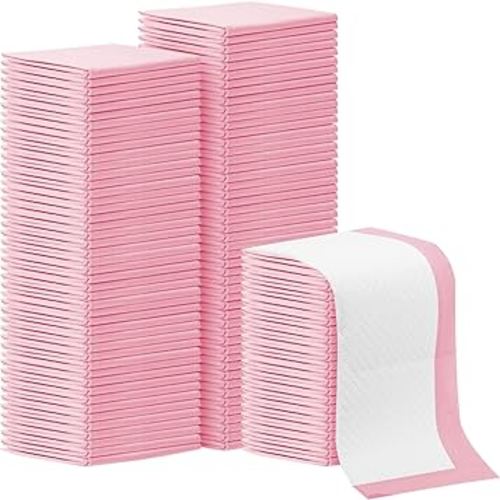 100Pack Disposable Changing Pads,Baby Disposable Underpads 17 X 13 In,Waterproof Diaper Changing Pad,Ultra Absorbent Disposable Bed Pads,Leak-Proof Breathable Underpads Bed Table Protector Mat