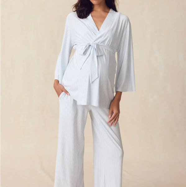 LAKE | Women | DreamModal® Pajamas | Fog Maternity Kimono Bundle