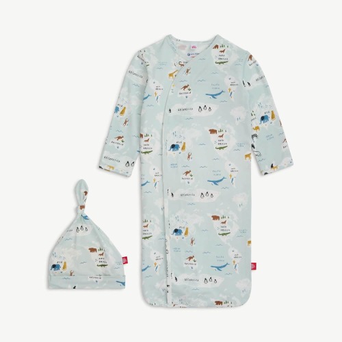 sea the world modal magnetic cozy sleeper gown + hat set – Magnetic Me