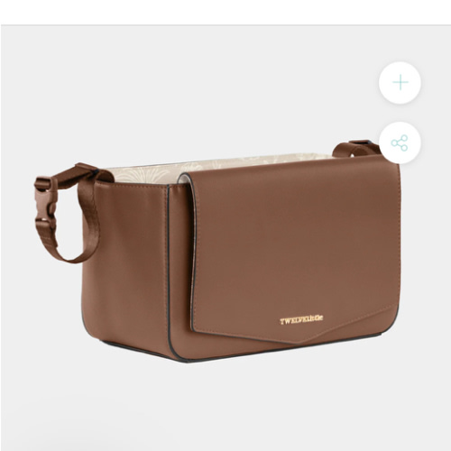 Peek-A-Boo Vegan Leather Stroller Caddy 2.0 in Toffee