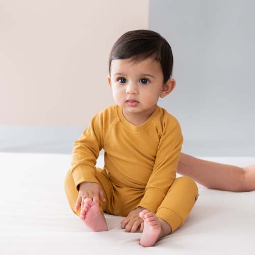 Bamboo Jersey Jogger Set in Marigold