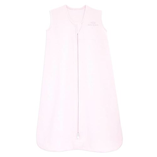 HALO SleepSack, 100% Cotton Wearable Blanket, Swaddle Transition Sleeping Bag, TOG 0.5, Soft Pink, Small, 0-6 Months
