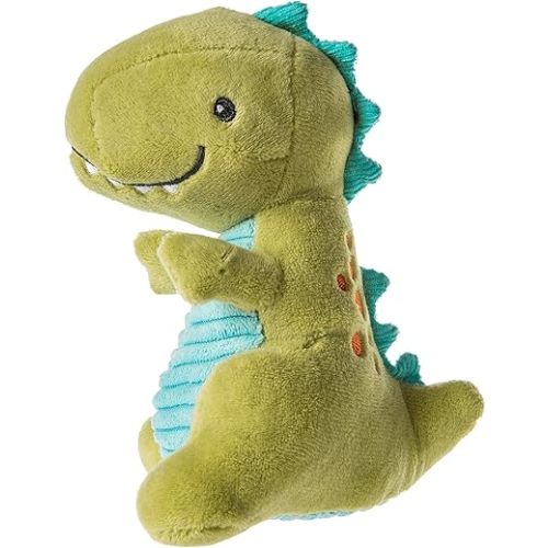 Mary Meyer Pebblesaurus Soft Toy Baby Rattle, 5-Inches, Green Dino