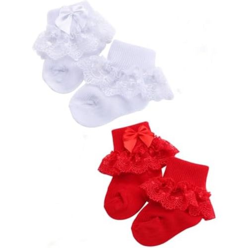 Little Baby Girl Princess Lace Ruffles Socks Set