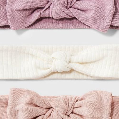 Baby 3pk Headwrap - Cloud Island™ Pink 0-6m