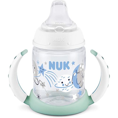 NUK Learner Cup, 5 oz, 1 Pack, 6+ Months – BPA Free, Spill Proof Sippy Cup - Glow in the Dark