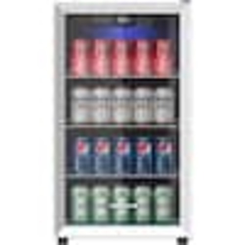 Honeywell 18.9 in. 115-Can Beverage Refrigerator and Cooler, in Stainless Steel, with Digital Thermostat H115BCS