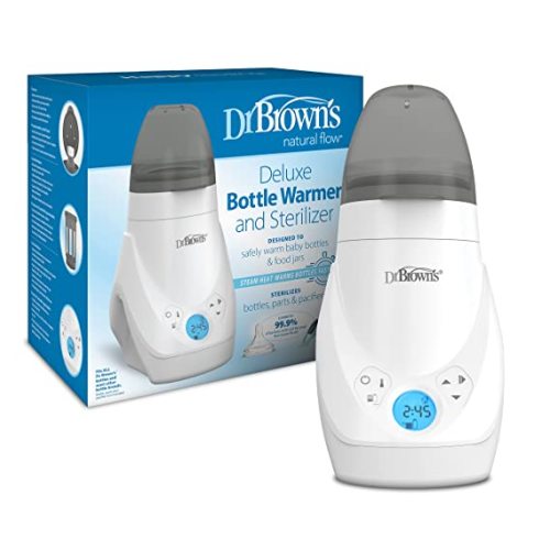 Dr. Brown’s Deluxe Baby Bottle Warmer and Sterilizer for Formula, Breast Milk, and Baby Food Jars - Deluxe, Bottle Warmer & Sterilizer