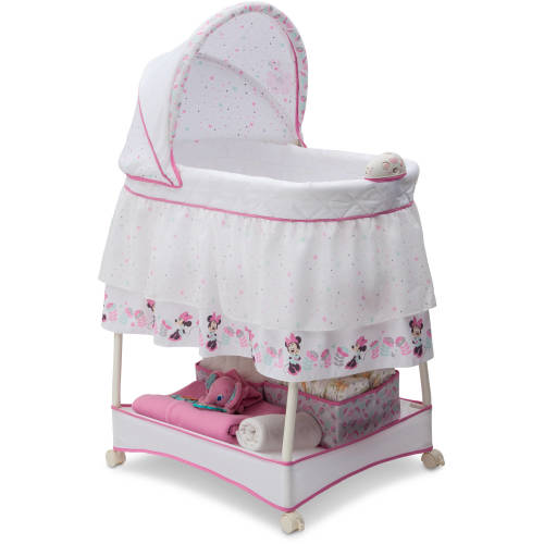 Free Shipping! Delta Children Gliding Bassinet, Minnie Boutique