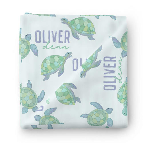 Totally Turtles Personalized Swaddle (MATTEO angelo)