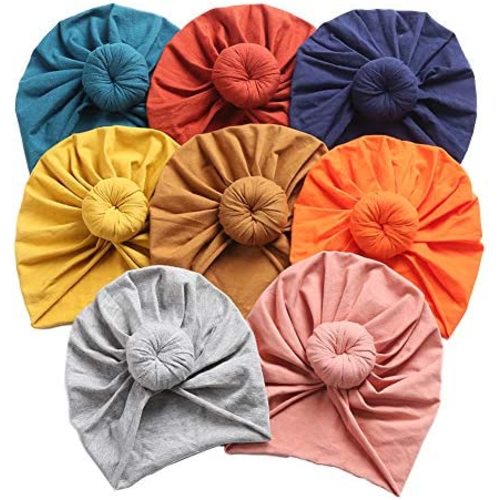 Baby Hats Newborn Baby Turban Baby Girls Hospital Hat Infant Toddler Kid Hat Big Hair Bow Top Knot Head Wrap