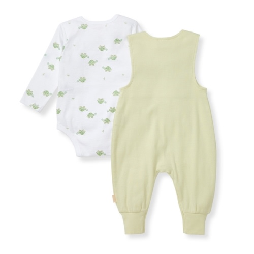 Tortoise Baby Girl Jumpsuit & Bodysuit Set