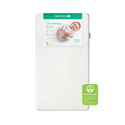 Newton Baby Crib Mattress and Toddler Bed - 100% Breathable Proven to Reduce Suffocation Risk, 100% Washable, 2-Stage, Non-Toxic Better Than Organic, Removable Cover - Deluxe 5.5" Thick- White