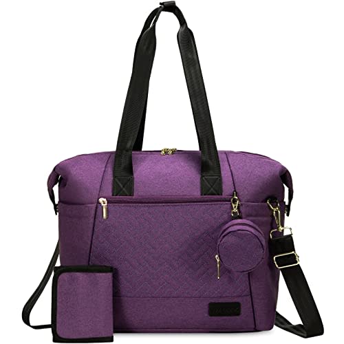 LOVEVOOK Diaper Bag Tote, Large Baby Diaper Bag Waterproof Travel Diaper Tote with Changing Pad