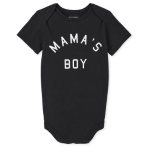 Baby Boys Matching Family Mama's Boy Graphic Bodysuit