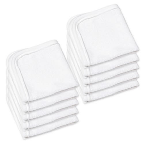 The Honest Company® 10-Pack Washcloths in WhiteThe Honest Company® 10-Pack Washcloths in White