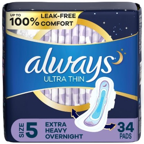Always Ultra Thin Extra Heavy Overnight Pads