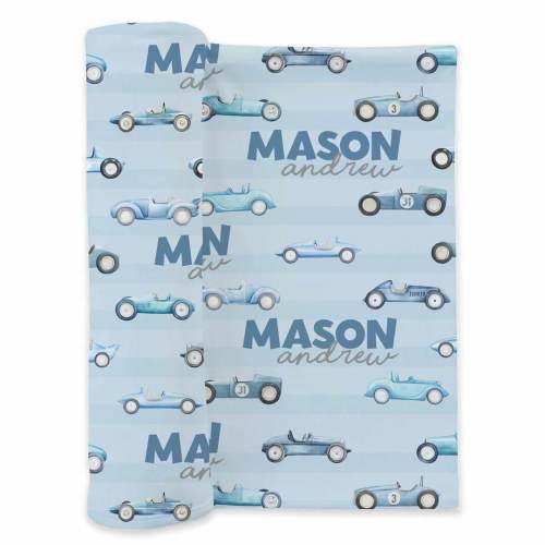Drag Race Derby Personalized Swaddle Blanket