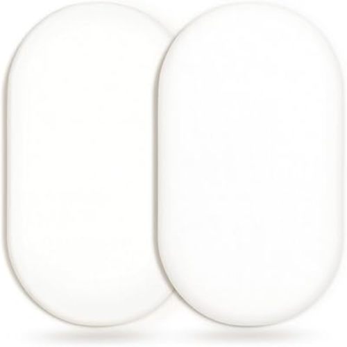 GRSSDER Stretchy Ultra Soft Fitted Bassinet Sheet 2 Pack, Universal Fit for Bassinets Baby Cradle Moses Basket Oval Rectangle Mattress Safe and Snug, Jersey Bassinet Sheets for Girls, White