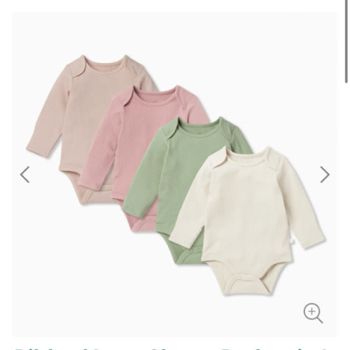Ribbed Long Sleeve Bodysuit 4 Pack | Baby Boy & Girl Bodysuits | MORI US