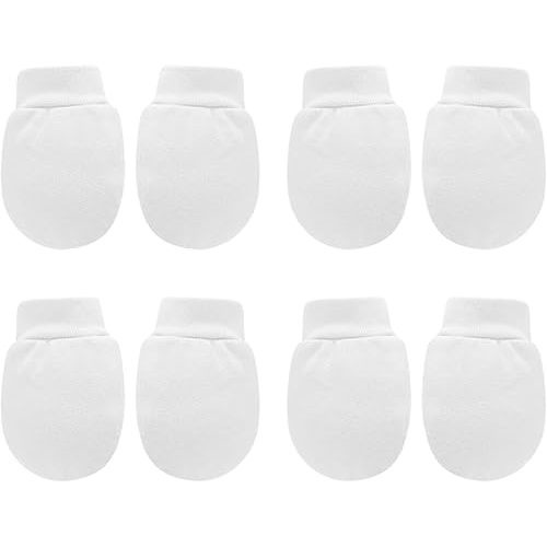 UTTPLL Newborn Baby Cotton Mittens Infant Toddler Gloves No Scratch Mittens Breathable Gloves for 0-6 Months Baby Boys Girls