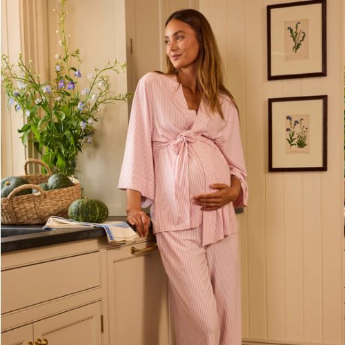 LAKE | Women | DreamModal Pajamas | Fog Maternity Kimono Bundle