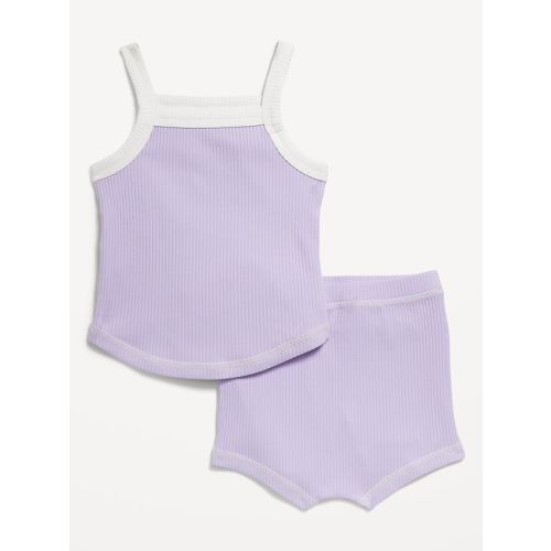 Ribbed Cami Top and Shorts Set for Baby