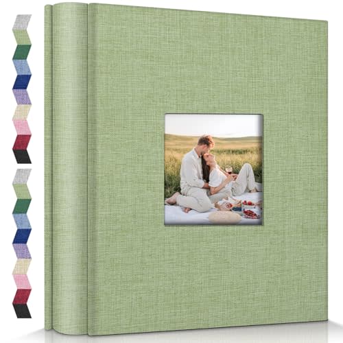 popotop Photo Album 4x6-600 Photos Photo Books with 600 Horizontal and Vertical Pockets,Linen Cover Albums for Family Wedding Anniversary Baby Vacation Pictures