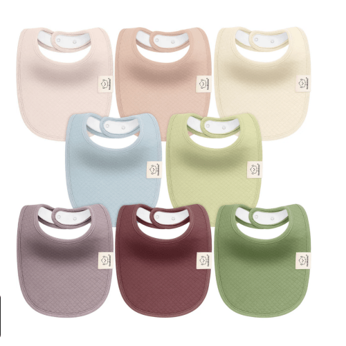 8-Pack Urban Quin Drool Bibs - Color: Moor