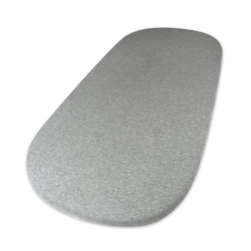 HonestBaby Organic Cotton Fitted Bassinet Sheet, Gray Heather, One Size - Bassinet- 1 Pack - Gray Heather