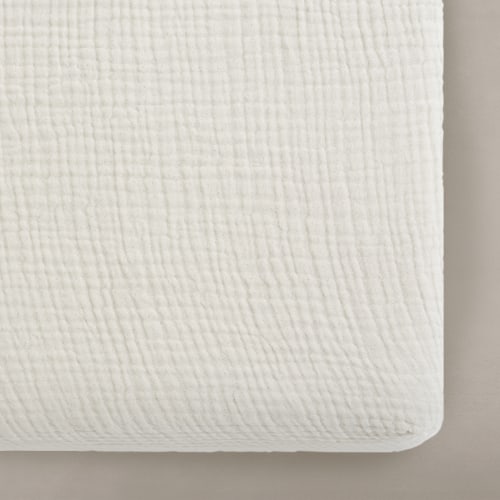Oilo Muslin Crib Sheet - 'Eggshell' Creme