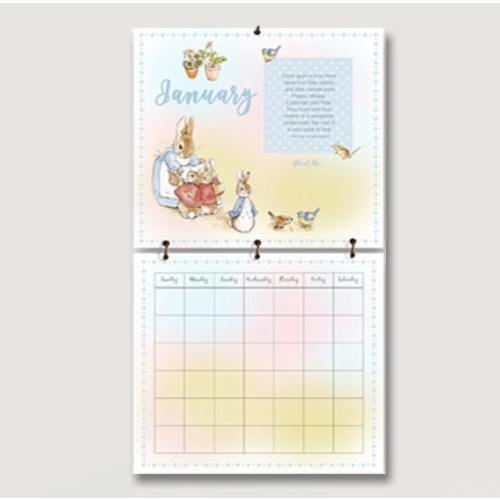 Beatrix Potter New Baby Calendar, Celebrate Baby’s First Year, First Tooth, First Smile, 100+ Stickers of Baby’s Firsts, Personalized