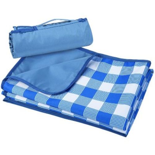 Tirrinia 59"x79" Picnic Blanket, Outdoor Waterproof Lightweight Windproof Extra Large Blanket, Foldable Camping Blanket, Plaid Blue