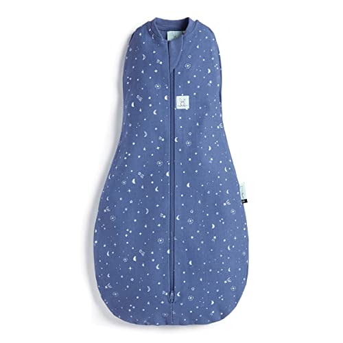 ergoPouch 0.2 TOG Cocoon Baby Sleep Sack 0-3 Months, Swaddle Sleeping Bag, Temperature Control Wearable Blanket (Night Sky)