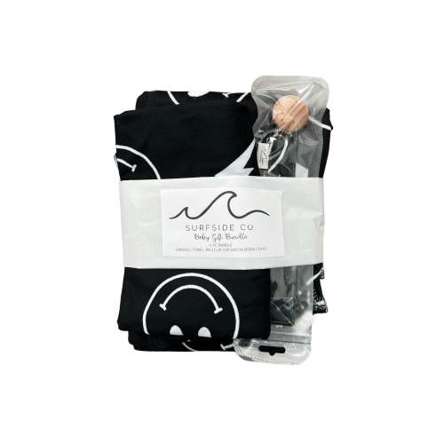 NEW! BABY BUNDLE- B/W SMILEY