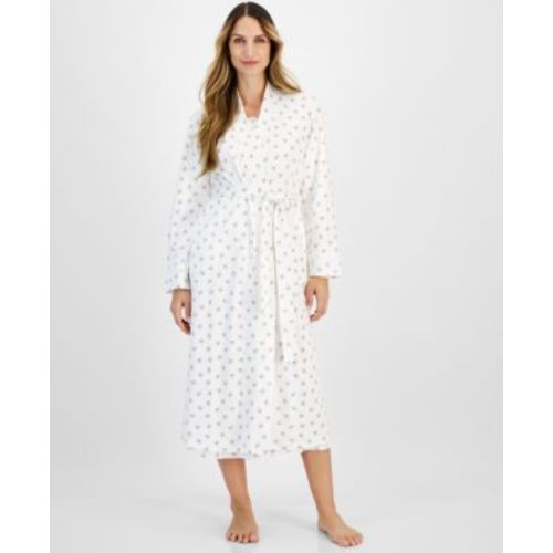 Women's Cotton Floral Long Robe, Created for Macy's