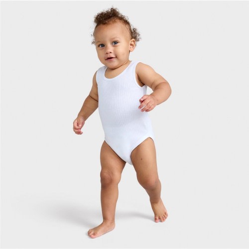 Dymples Baby Organic Cotton Singlet Suit 2 Pack - White
